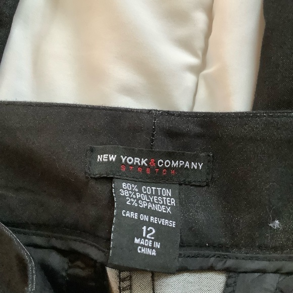 New York & Company Stretch Career Office Pants Size 12 Slash Pockets - Picture 7 of 7